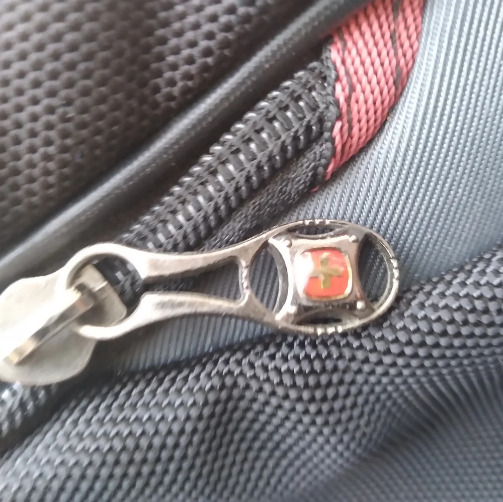 Black and Gray Men's Swiss Guard Backpack 19